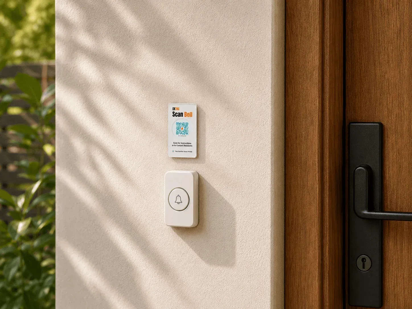EkTag QR Door Bell sticker