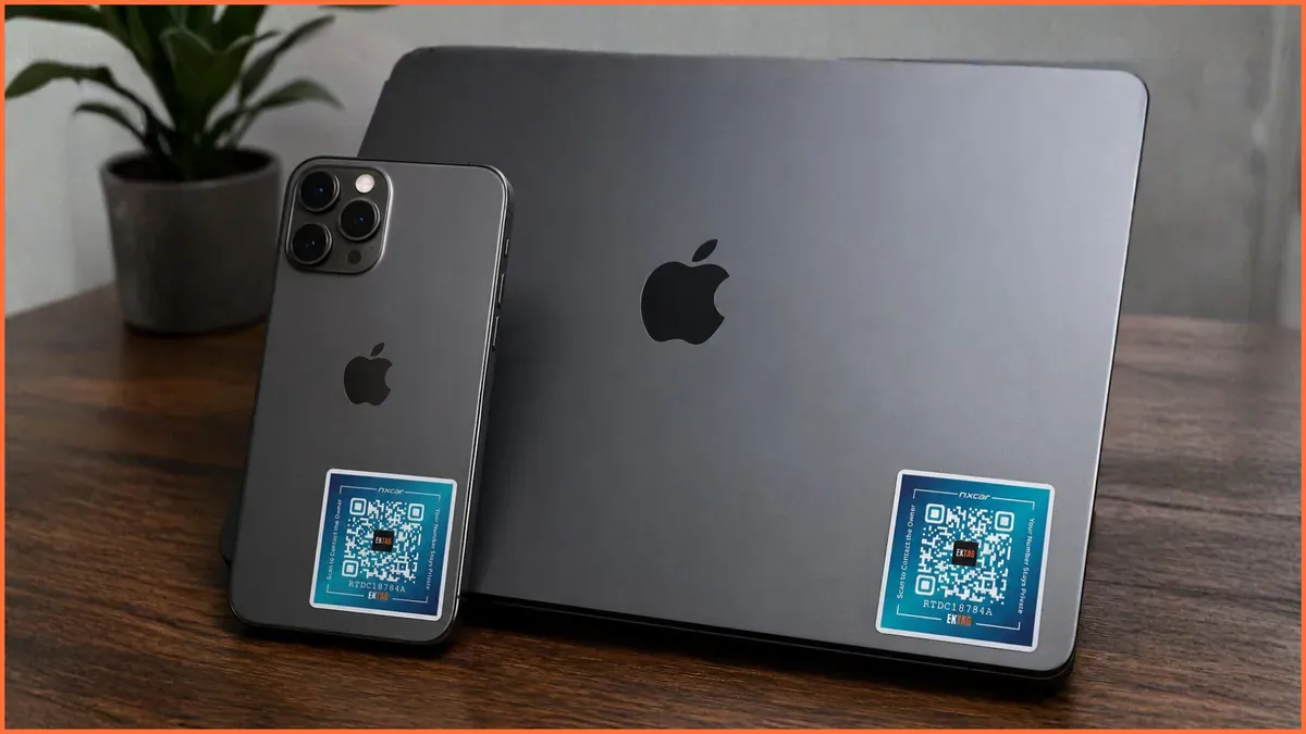 Surface sticker on laptop and luggage